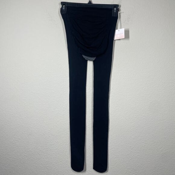 Ingrid & Isabel S/M Ebony Maternity Tight Bumps Mums Black Nylon Cotton Blend - Picture 2 of 7